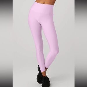 alo high waist airlift 7/8 leggings sugarplum pink